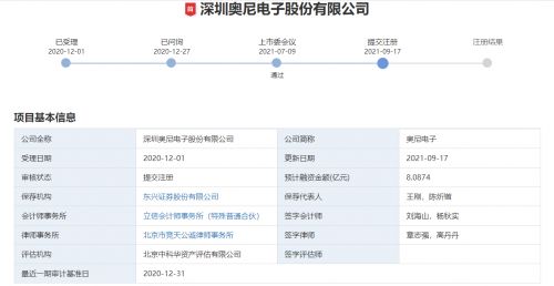 再進(jìn)一步 奧尼電子IPO提交注冊，深耕計算機(jī)軟硬件的智能音視頻領(lǐng)航者